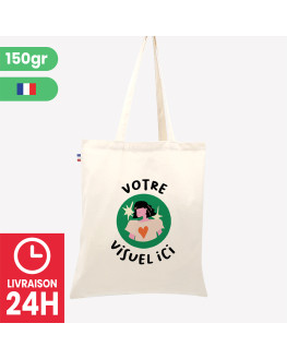 fast personalized Made in France tote bag