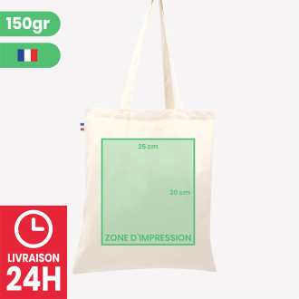 personalized french advertising bag in Paris