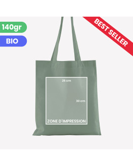 dusty green personalised tote bag