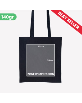 personalised black tote bag