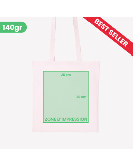 customisable pink tote bag