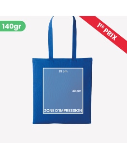 cheap royal blue cotton bag