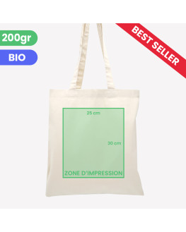 tote bag coton bio personnalisable