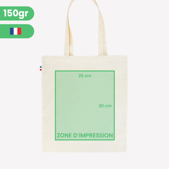 customizable french tote bag