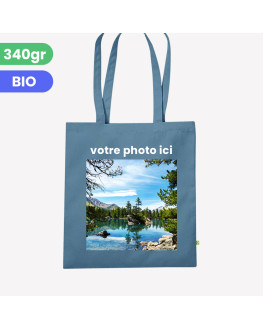 tote bag airforce blue personnalisable