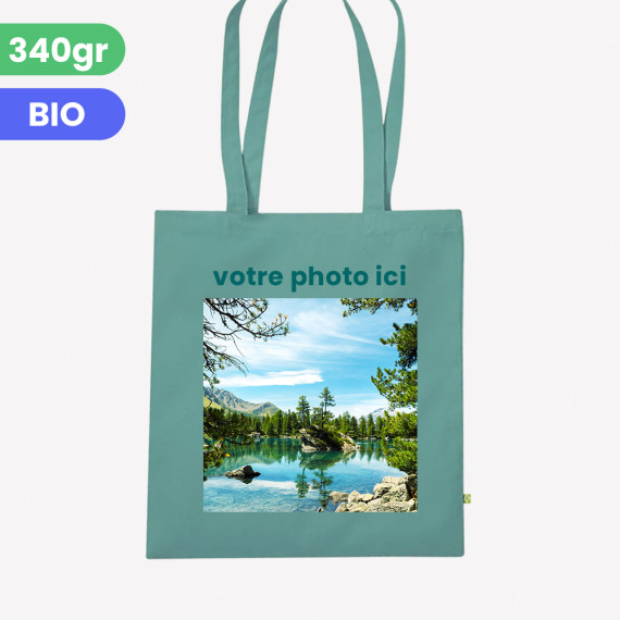 safe green personalised tote bag