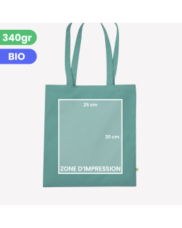 custom green tote bag