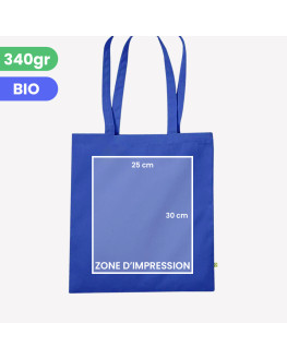 custom royal blue tote bag