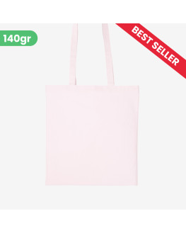 pastel pink tote bag