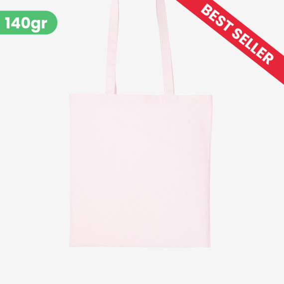 pastel pink tote bag