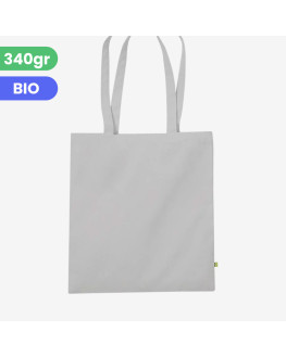 grey organic tote bag