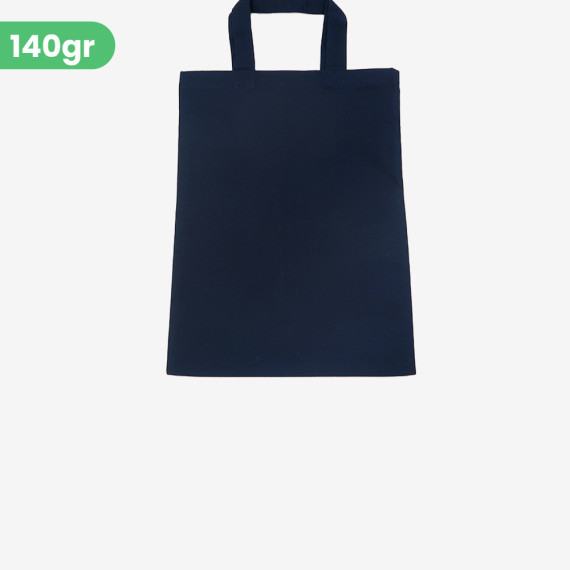 navy little tote bag