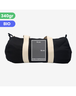 personalised black sport bag