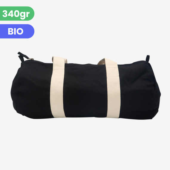 black cotton sport bag