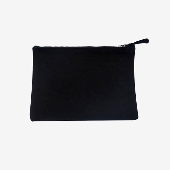 large black zip pouch
