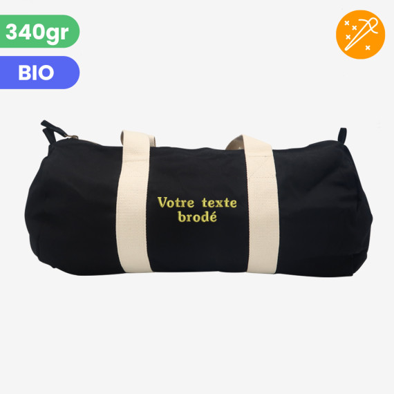 custom black sport bag