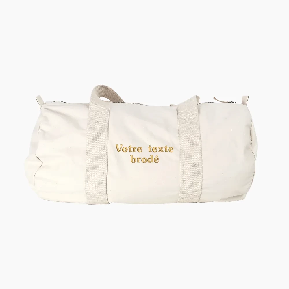 Sac De Sport Personnalisable Brodé - Grand Format 48x39x26 Cm, Nylon Imperméable, Séparation Sec/humide