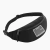 personalised black fanny pack