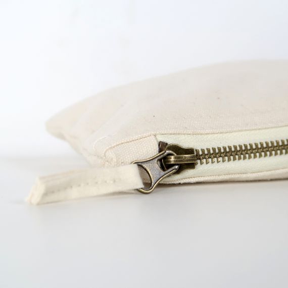 blank zip pouch