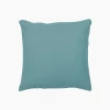 coussin bleu gris