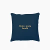 Coussin Brodé Made in France | Coussin Personnalisé Brodé