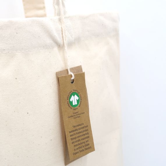 blank organic cotton tote bag