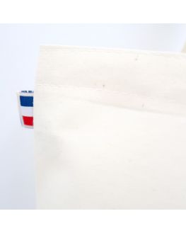 custom French organic cotton tote bag